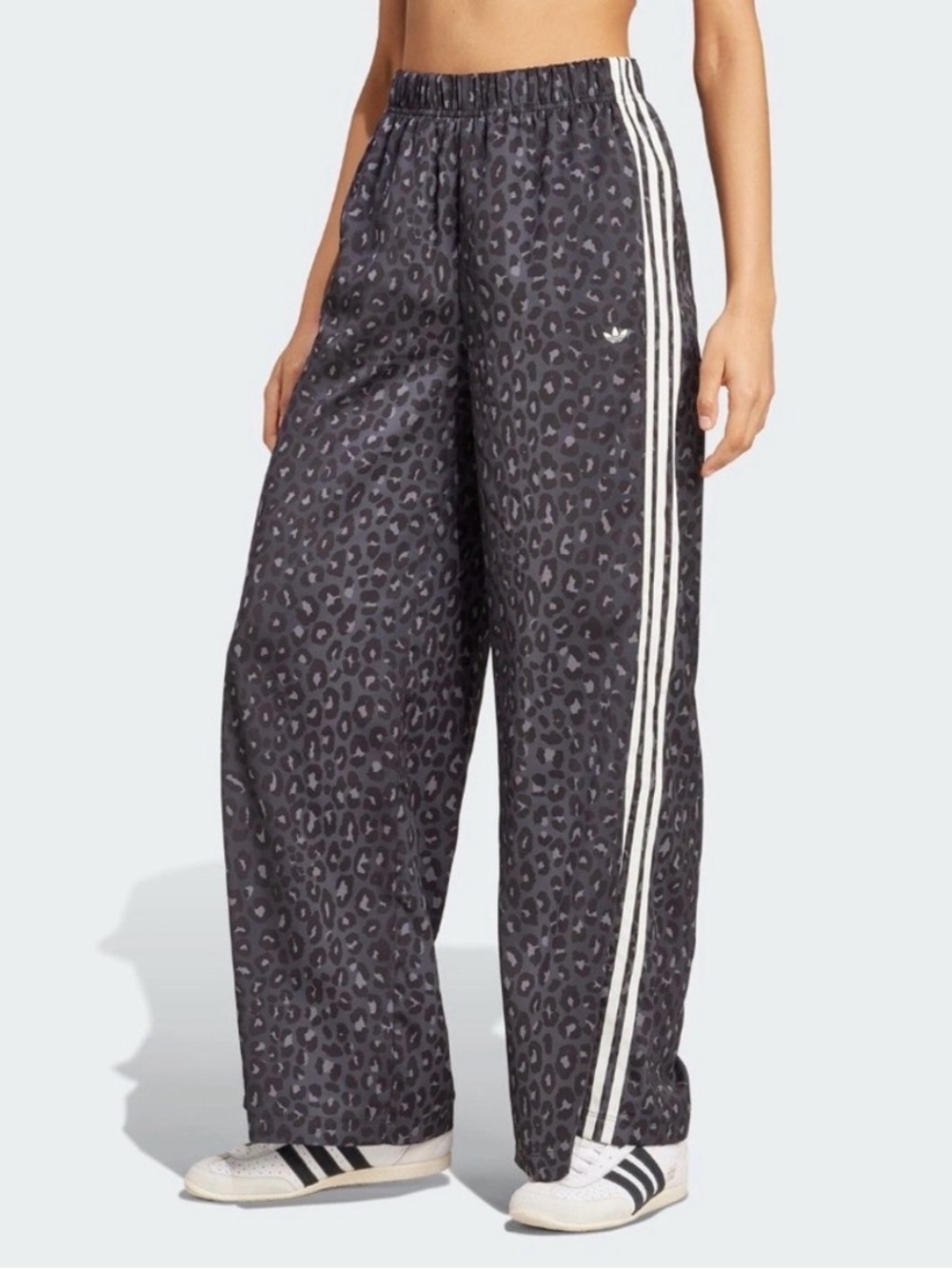 Adidas Leopard Print Satin
Wide Leg Track Pants - Multi/ Carbon